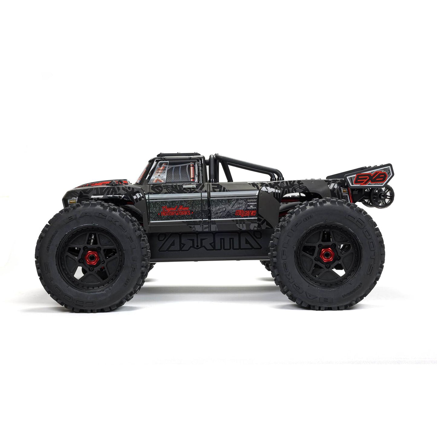 1/5 OUTCAST 4X4 8S BLX EXB Stunt Truck: Black: ARA5810V2T1