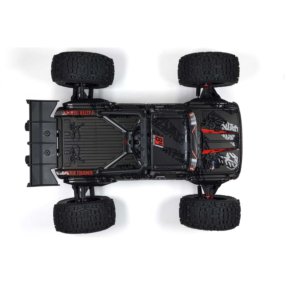 1/5 OUTCAST 4X4 8S BLX EXB Stunt Truck: Black: ARA5810V2T1
