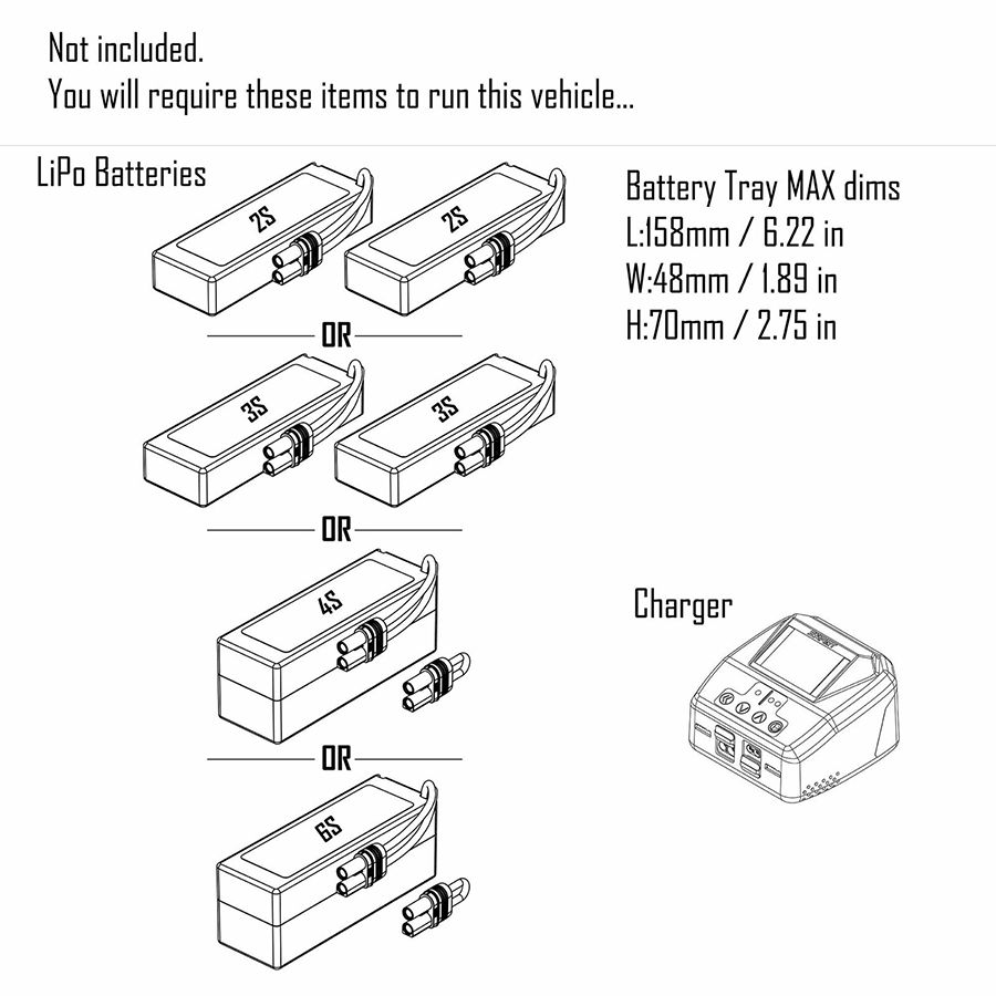 1/7 Big Rock 4WD BLX (Requires battery & charger): Red: ARA7612T2