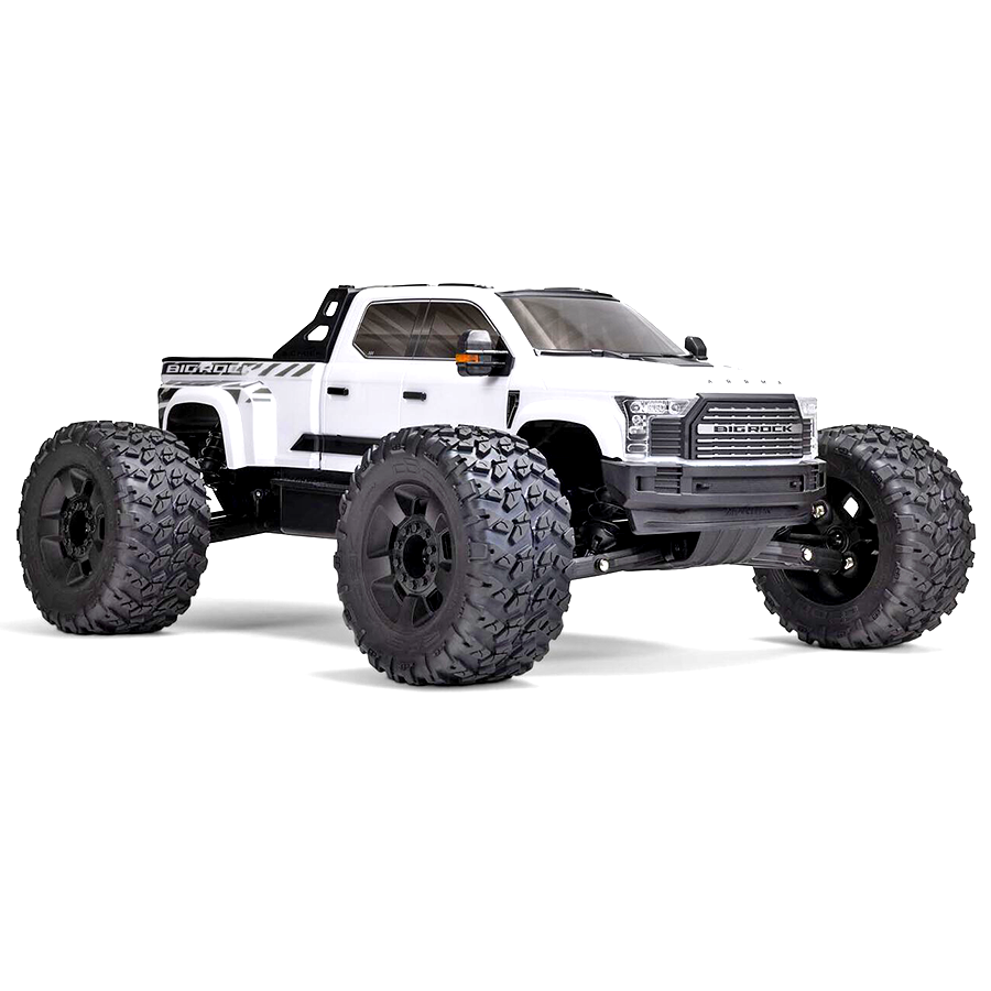 1/7 Big Rock 4WD BLX (Requires battery & charger): White: ARA7612T3