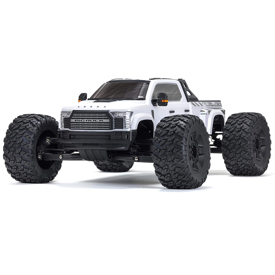 1/7 Big Rock 4WD BLX (Requires battery & charger): White: ARA7612T3