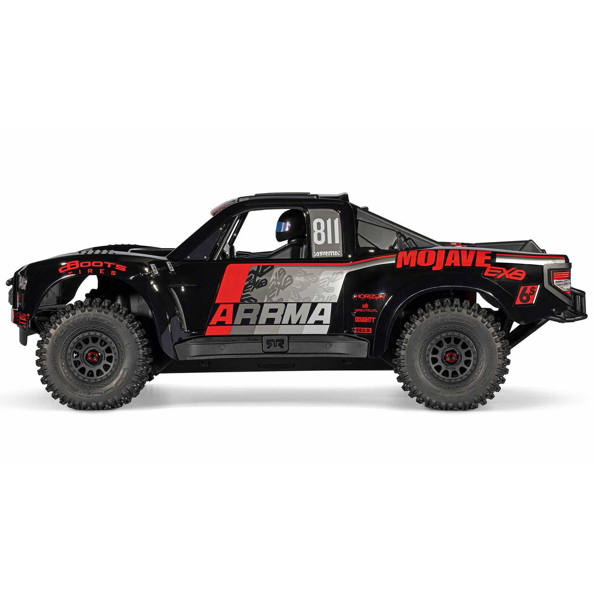 1/7 Mojave 6S 4WD EXB: (Requires battery & charger):Black