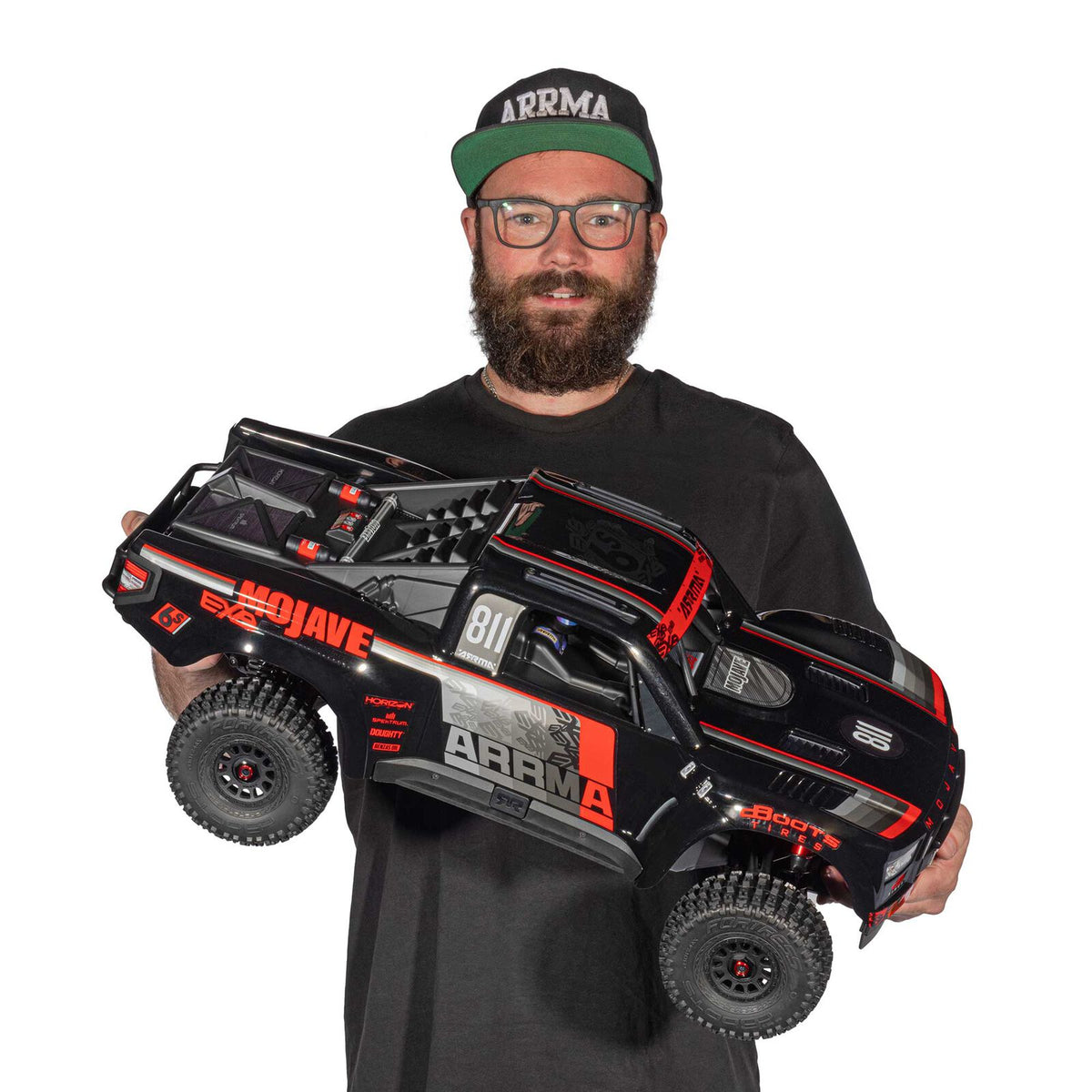 1/7 Mojave 6S 4WD EXB: (Requires battery & charger):Black