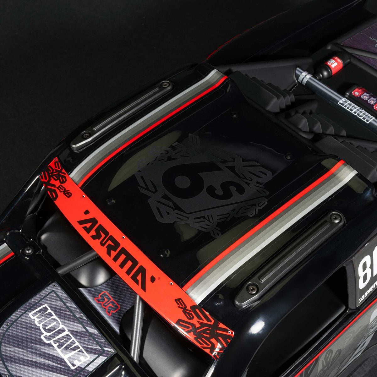 1/7 Mojave 6S 4WD EXB: (Requires battery & charger):Black