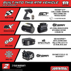 1/7 Mojave 6S 4WD EXB: (Requires battery & charger):Black
