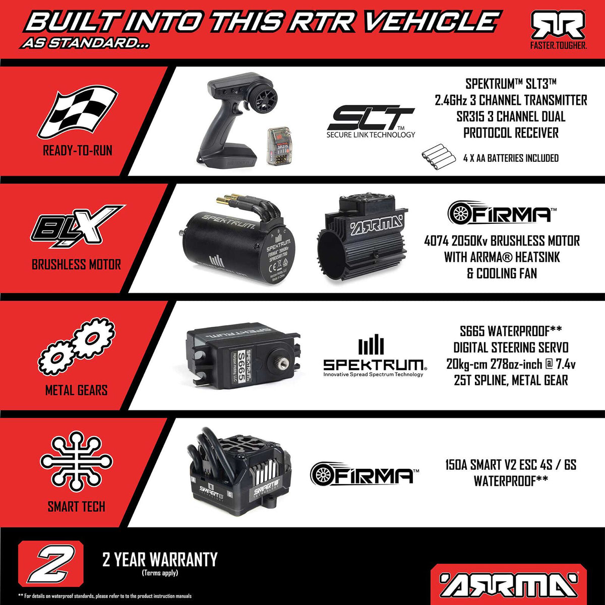 1/7 Mojave 6S 4WD EXB: (Requires battery & charger):Black