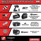 ARRMA 1/7 Talion 6S EXB 4x4 RTR Brushless Speed Truck, Black (ARA7707V6T1)