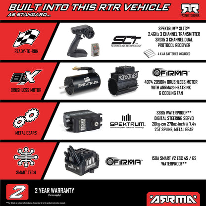 1/7 Talion 6S 4WD EXB BLX (Requires battery & charger):Black