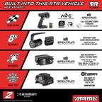 ARRMA 1/7 LIMITLESS 8S 4x4 RTR Blue (Requires electronics, battery & charger) (ARA7816T2)
