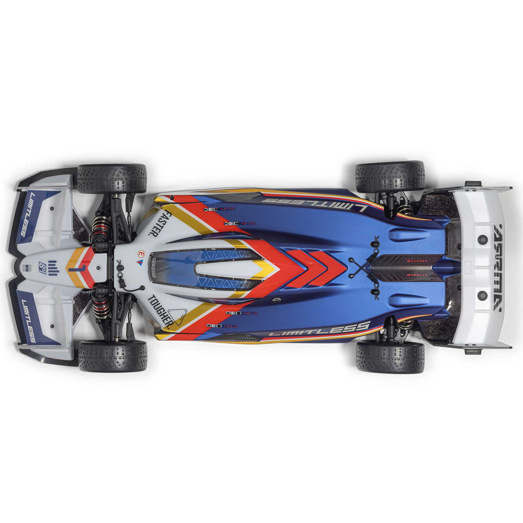 ARRMA 1/7 LIMITLESS 8S 4x4 RTR Blue (Requires electronics, battery & charger) (ARA7816T2)