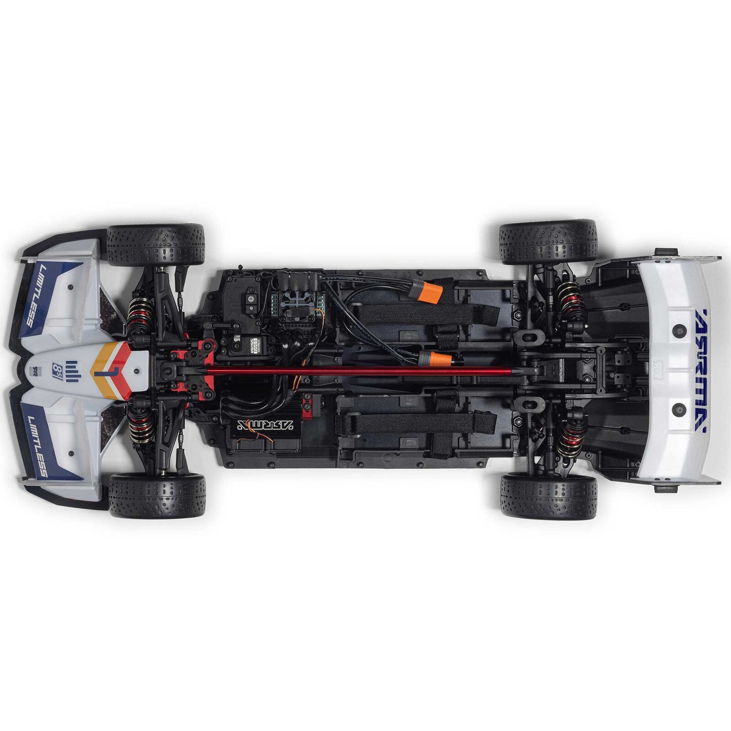 1/7 LIMITLESS 8S 4X4 RTR Blue (Requires electronics, battery & charger): ARA7816T2