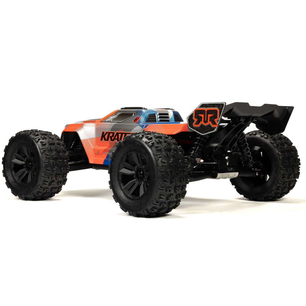 ARRMA 1/8 Kraton 6S, 4WD, BLX (Requires battery & charger): (Blue/Orange) (ARA8608V6T1)