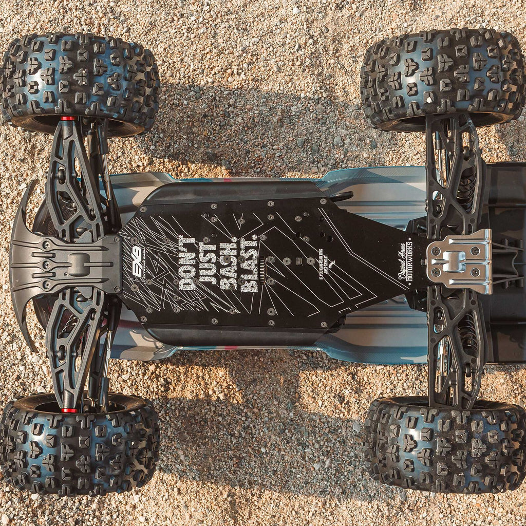 ARRMA 1/8 Kraton 6S, 4WD, BLX (Requires battery & charger): (Blue/Red) (ARA8608V6T4)