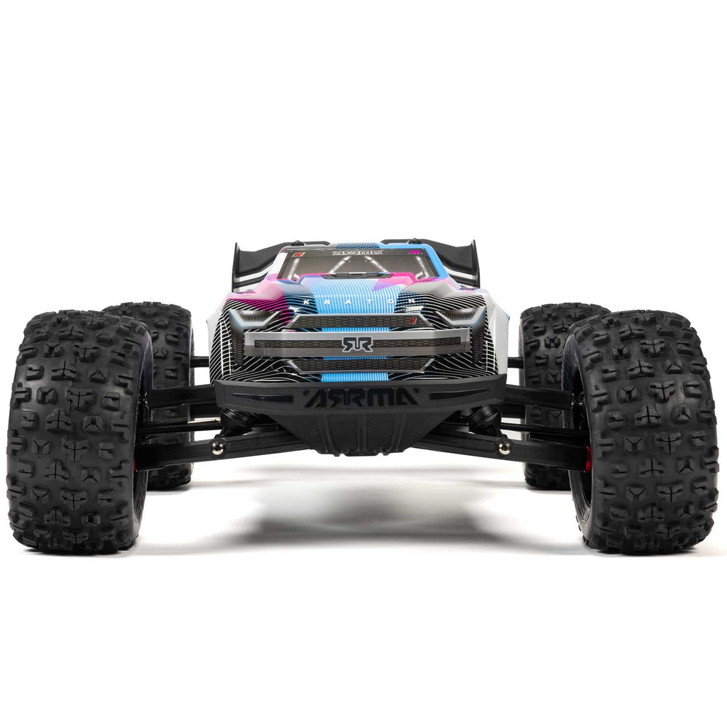 ARRMA 1/8 Kraton 6S, 4WD, BLX (Requires battery & charger): (Blue/Pink) (ARA8608V6T2)