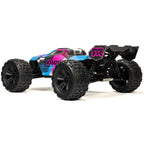 ARRMA 1/8 Kraton 6S, 4WD, BLX (Requires battery & charger): (Blue/Pink) (ARA8608V6T2)