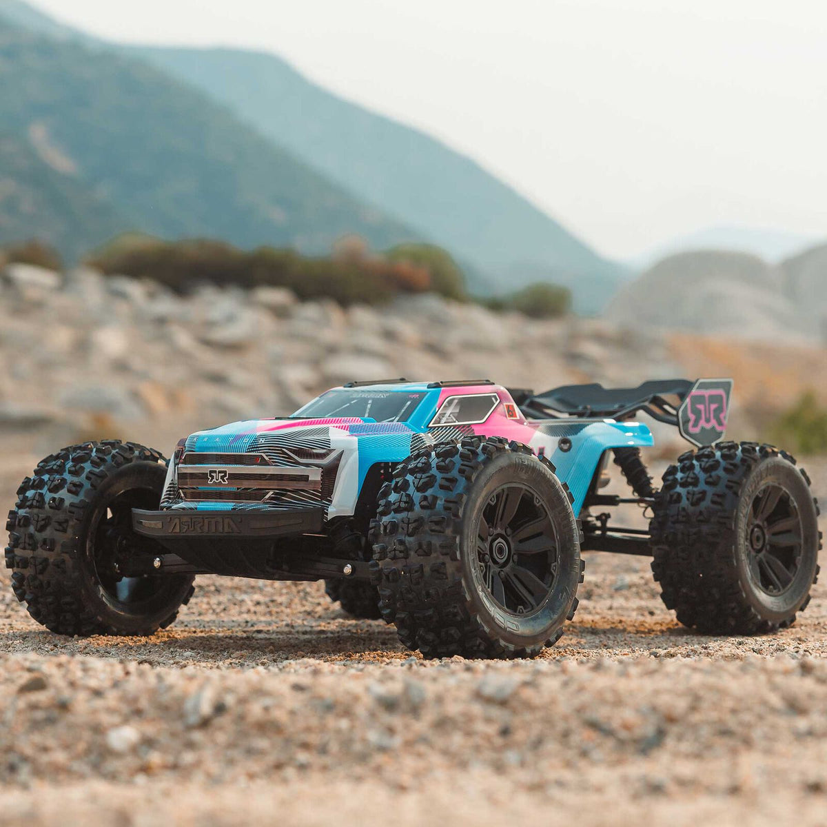 ARRMA 1/8 Kraton 6S, 4WD, BLX (Requires battery & charger): (Blue/Pink) (ARA8608V6T2)