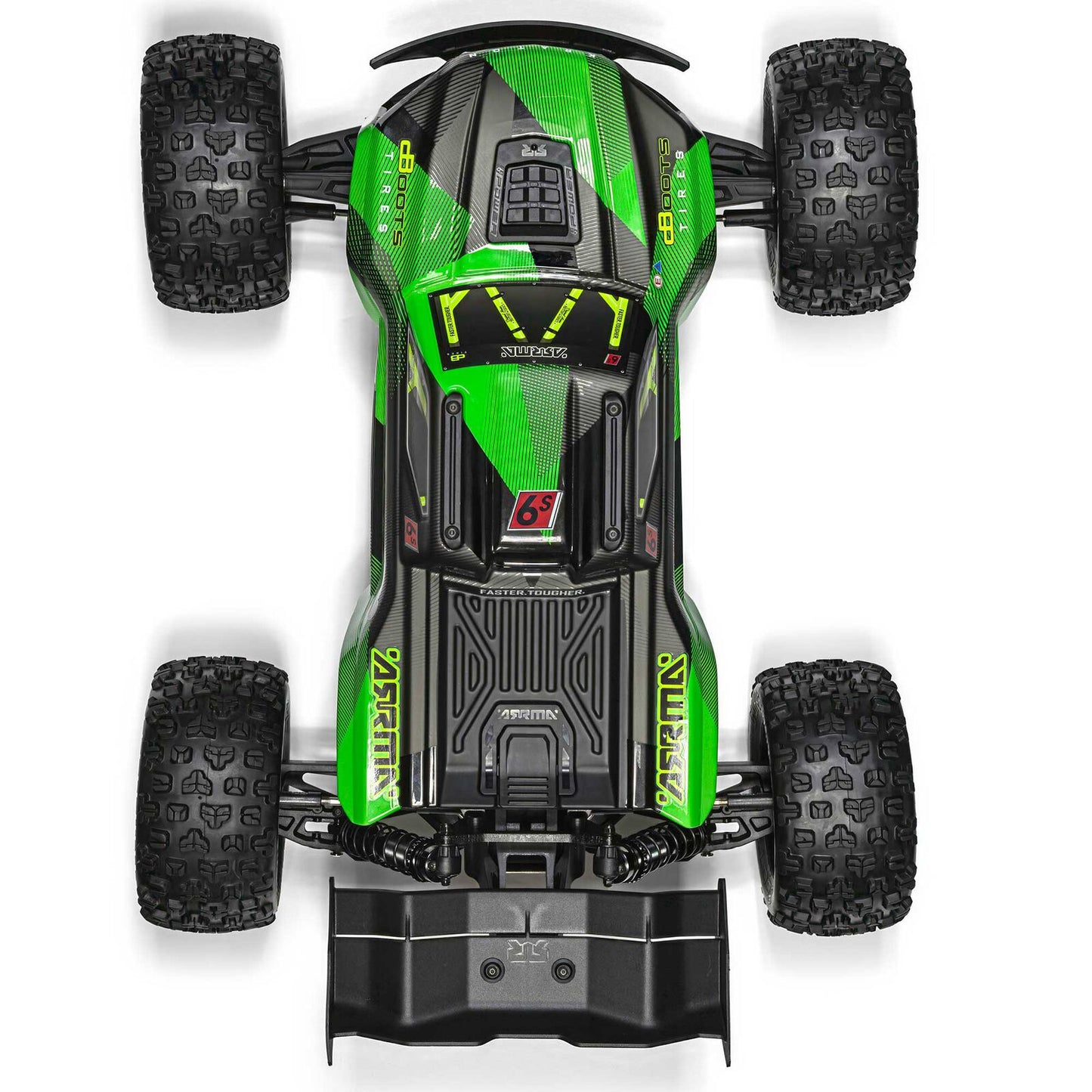 1/8 Kraton 6S, 4WD, BLX (Requires battery & charger):  (Green/Black): ARA8608V6T3
