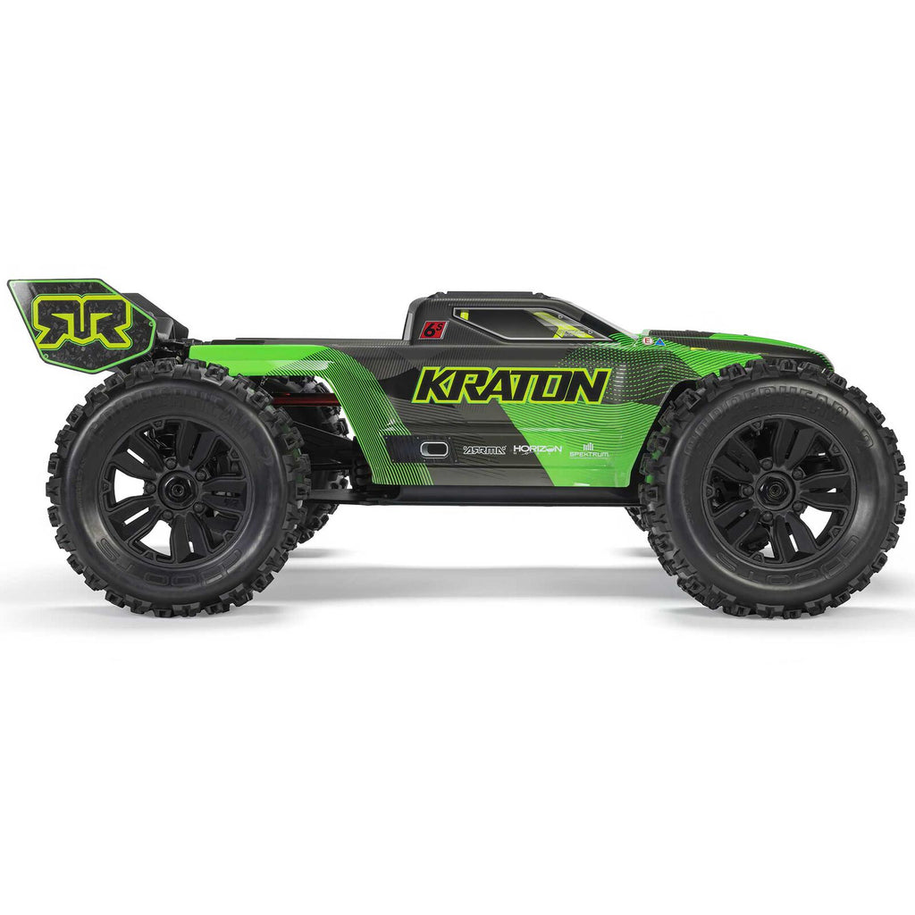 ARRMA 1/8 Kraton 6S, 4WD, BLX (Requires battery & charger): (Green/Black) (ARA8608V6T3)
