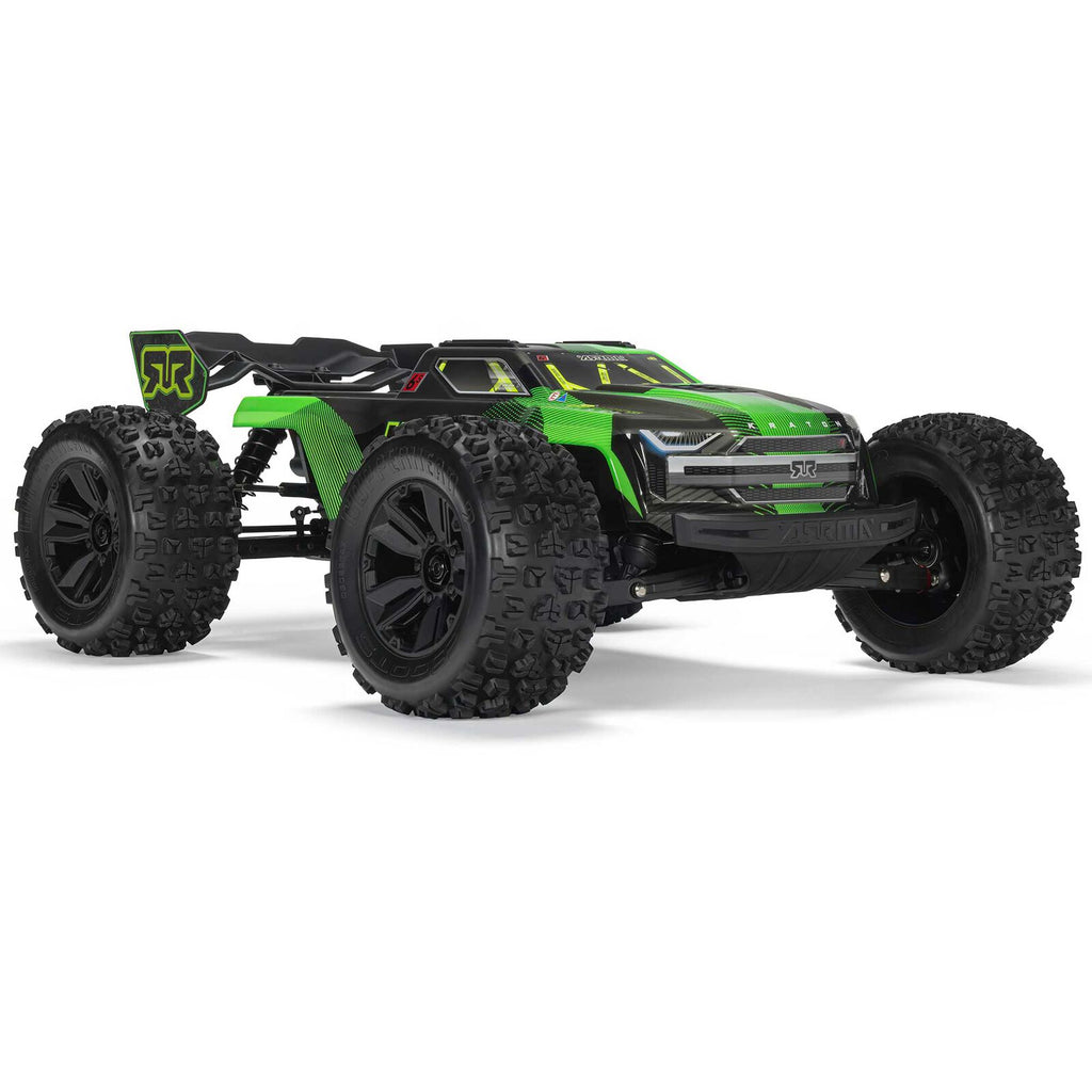 ARRMA 1/8 Kraton 6S, 4WD, BLX (Requires battery & charger): (Green/Black) (ARA8608V6T3)