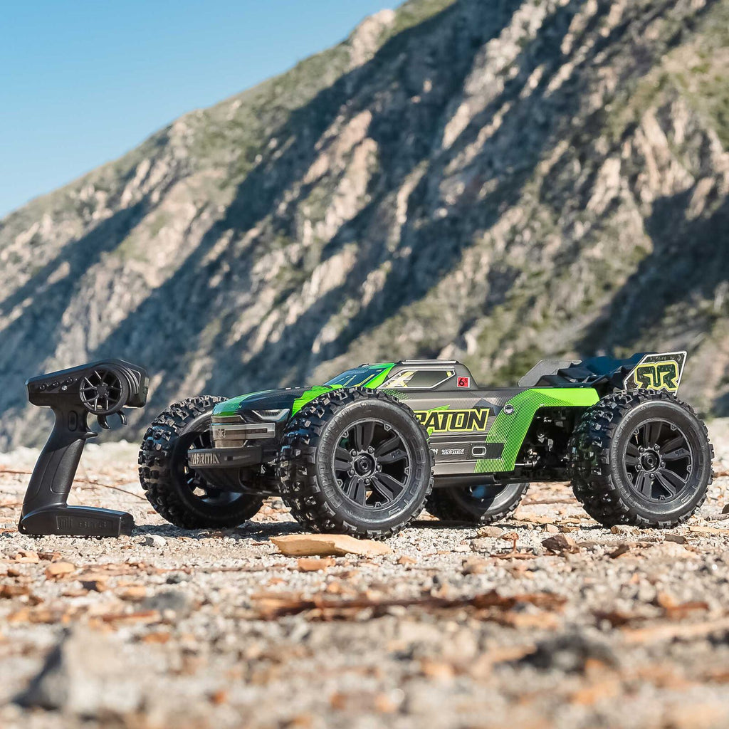 ARRMA 1/8 Kraton 6S, 4WD, BLX (Requires battery & charger): (Green/Black) (ARA8608V6T3)