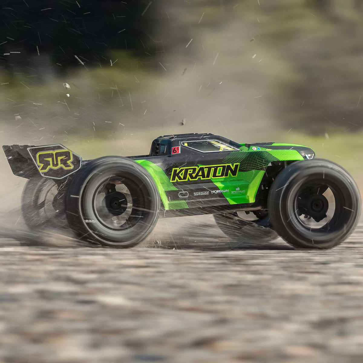 ARRMA 1/8 Kraton 6S, 4WD, BLX (Requires battery & charger): (Green/Black) (ARA8608V6T3)