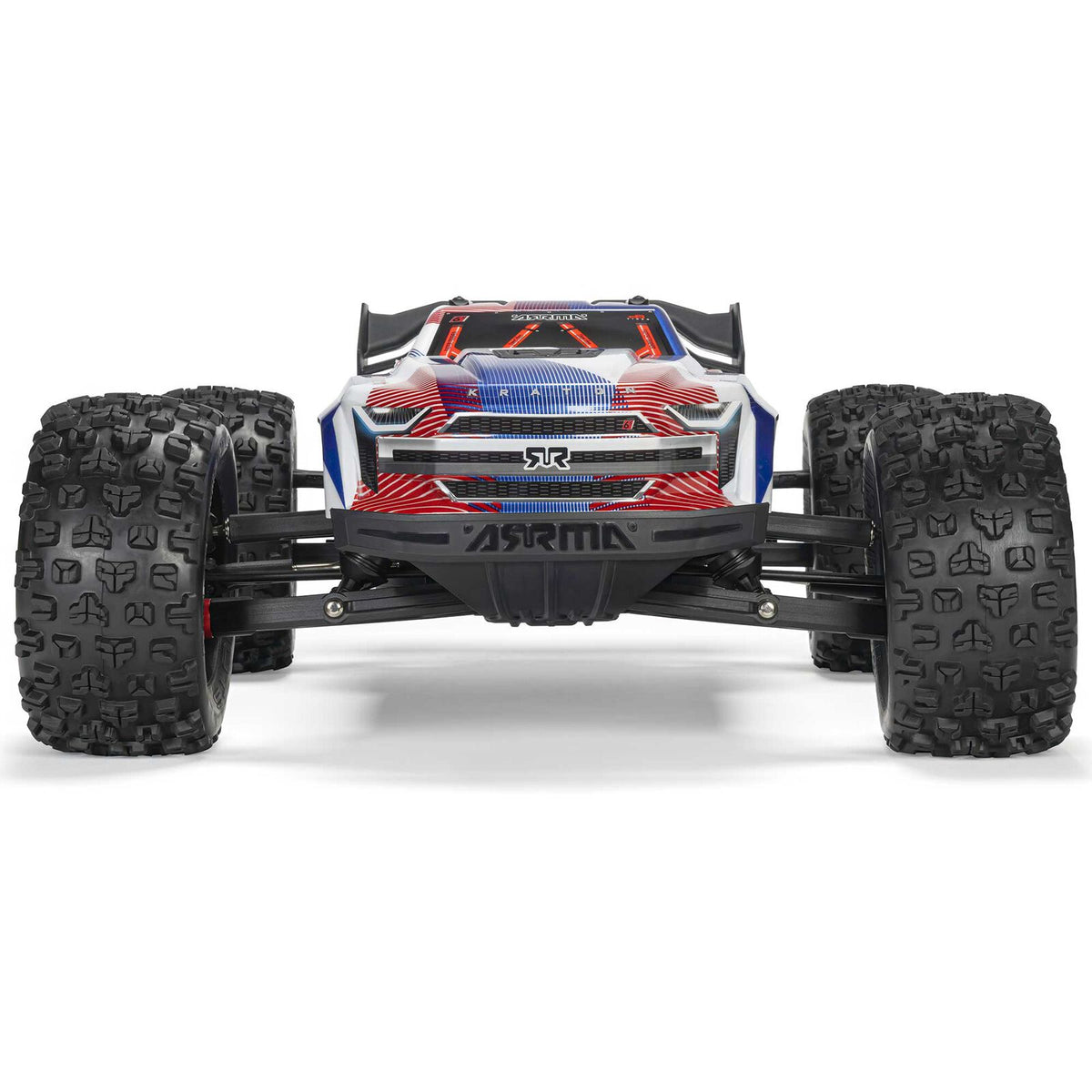 ARRMA 1/8 Kraton 6S, 4WD, BLX (Requires battery & charger): (Blue/Red) (ARA8608V6T4)