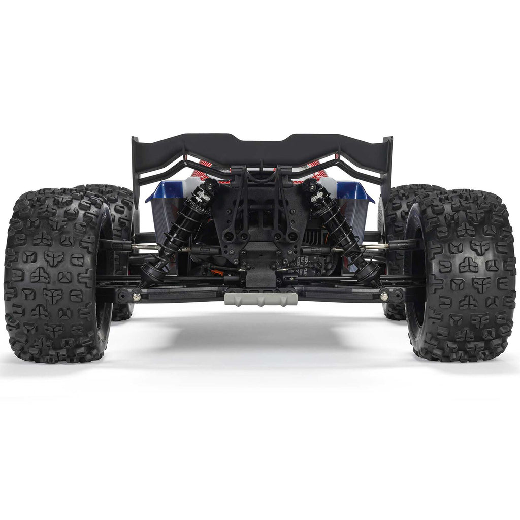 ARRMA 1/8 Kraton 6S, 4WD, BLX (Requires battery & charger): (Blue/Red) (ARA8608V6T4)