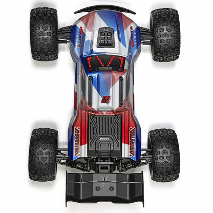 1/8 Kraton 6S, 4WD, BLX (Requires battery & charger):  (Blue/Red): ARA8608V6T4