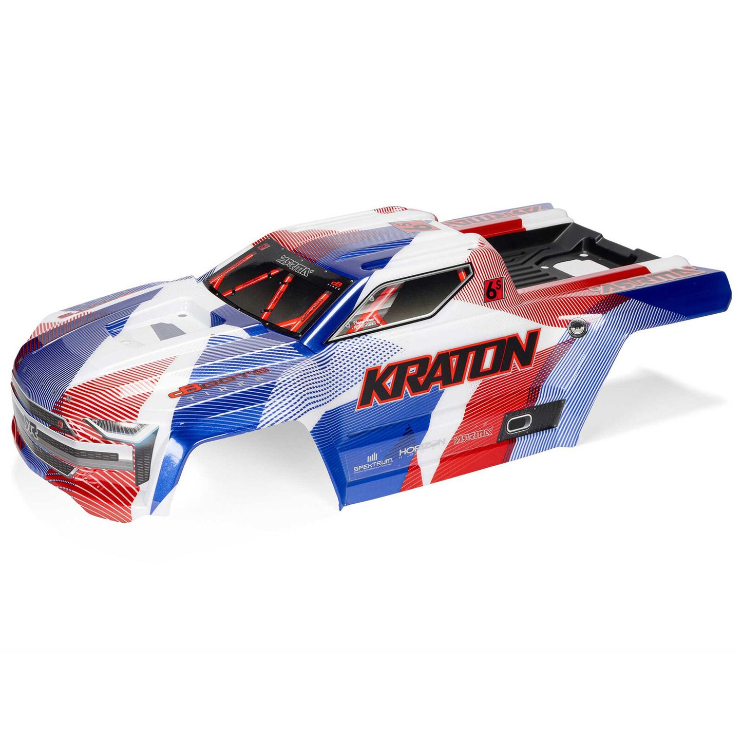1/8 Kraton 6S, 4WD, BLX (Requires battery & charger):  (Blue/Red): ARA8608V6T4