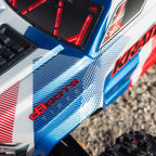 ARRMA 1/8 Kraton 6S, 4WD, BLX (Requires battery & charger): (Blue/Red) (ARA8608V6T4)
