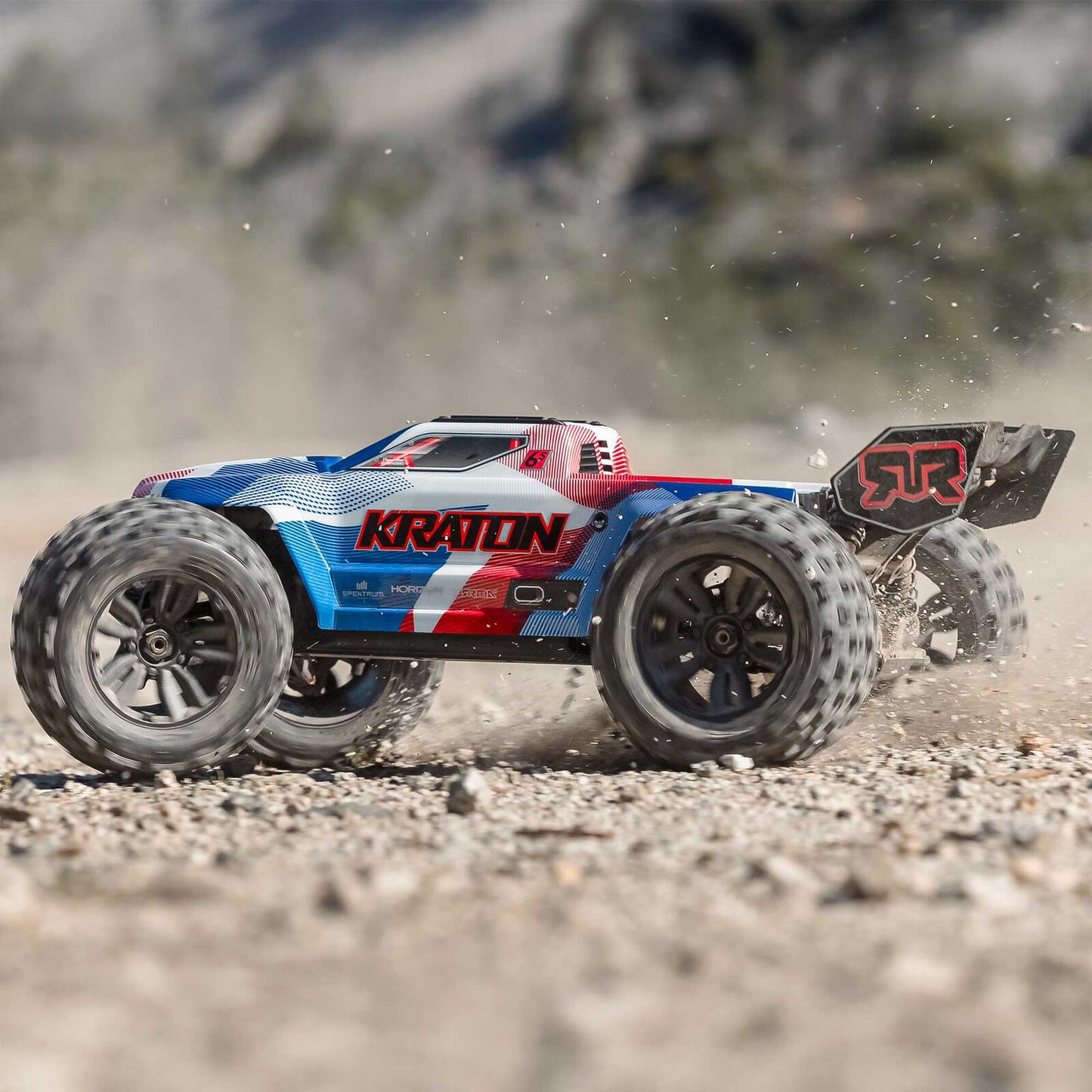 1/8 Kraton 6S, 4WD, BLX (Requires battery & charger):  (Blue/Red): ARA8608V6T4
