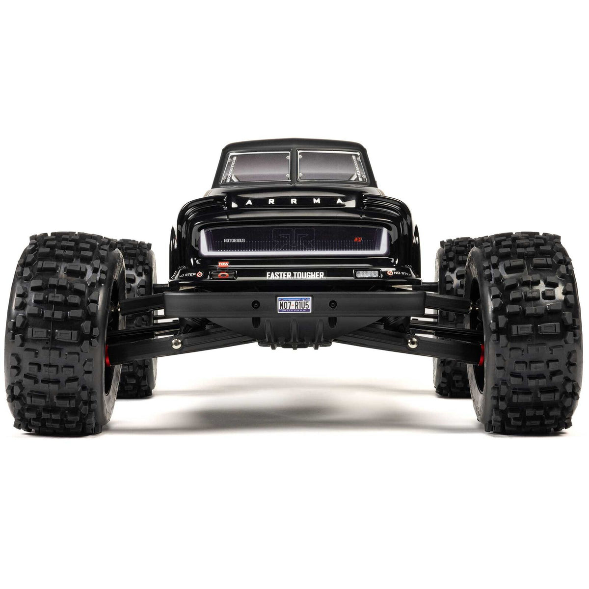 ARRMA 1/8 Notorious 6S, 4WD, BLX V6 Stunt Truck (Requires battery & charger): Black (ARA8611V6T1)