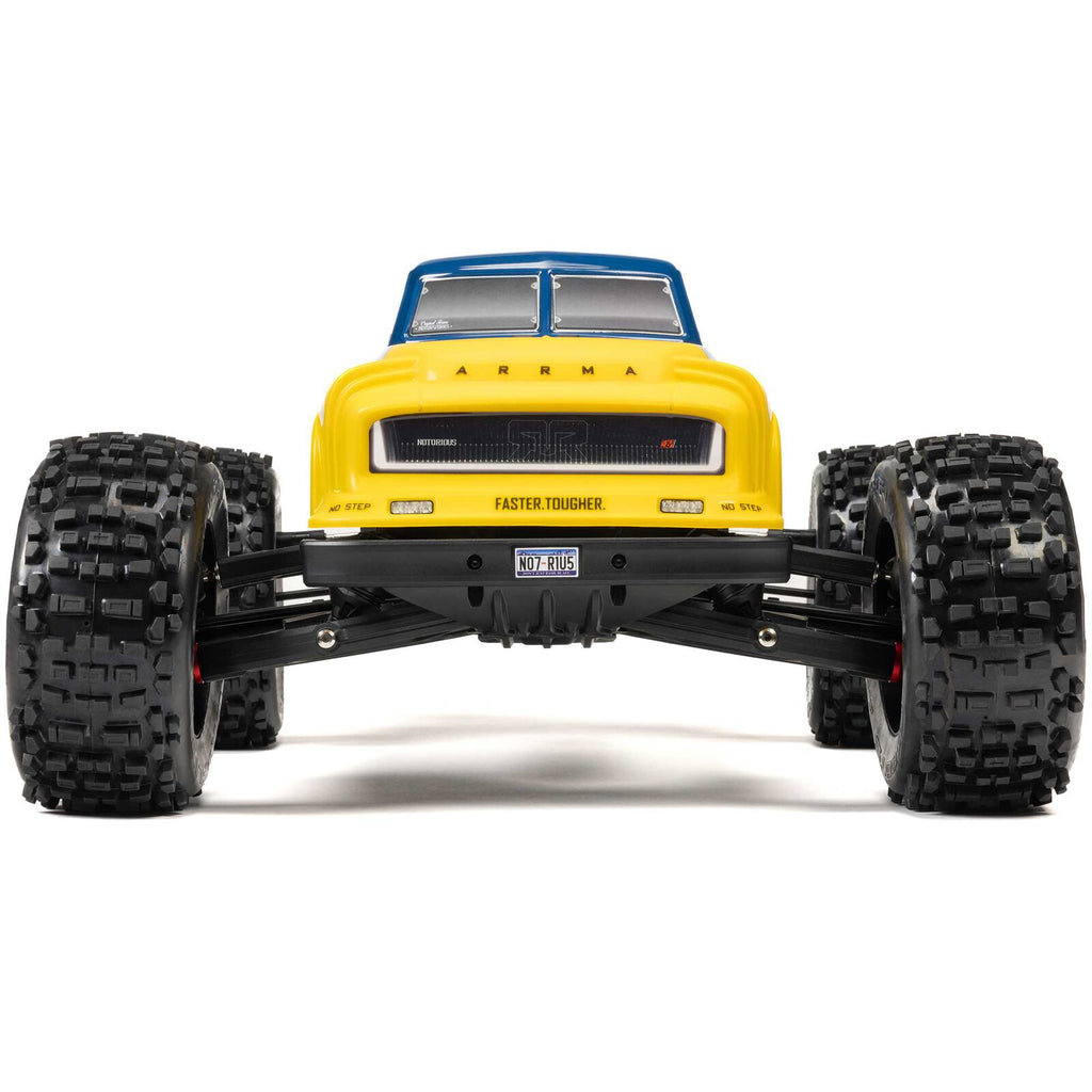 ARRMA 1/8 Notorious 6S, 4WD, BLX V6 Stunt Truck (Requires battery & charger): Blue (ARA8611V6T2)