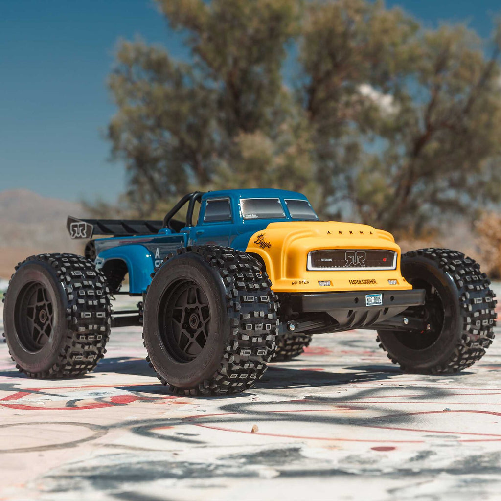 ARRMA 1/8 Notorious 6S, 4WD, BLX V6 Stunt Truck (Requires battery & charger): Blue (ARA8611V6T2)