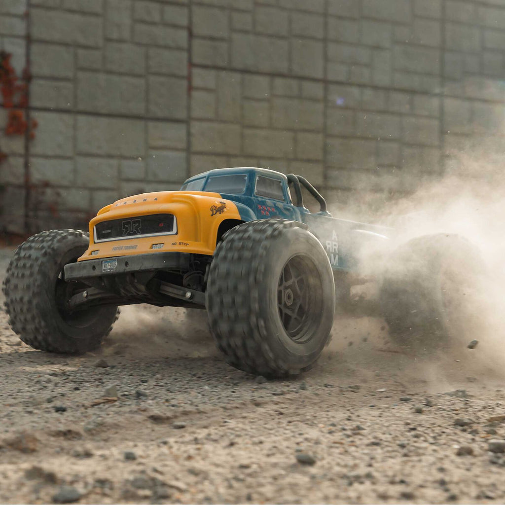 ARRMA 1/8 Notorious 6S, 4WD, BLX V6 Stunt Truck (Requires battery & charger): Blue (ARA8611V6T2)