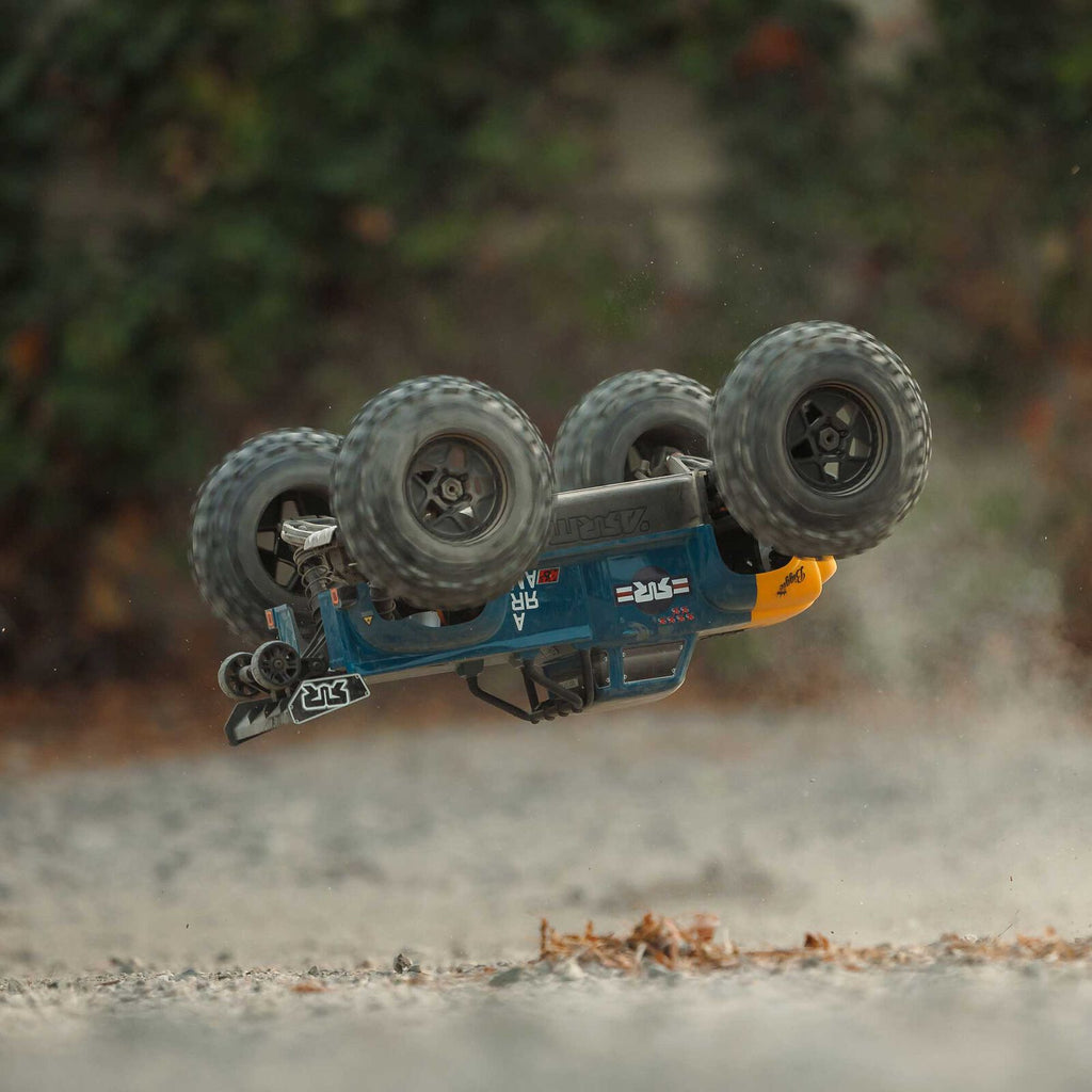 ARRMA 1/8 Notorious 6S, 4WD, BLX V6 Stunt Truck (Requires battery & charger): Blue (ARA8611V6T2)