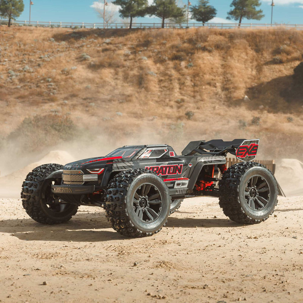 ARRMA 1/8 Kraton 6S, EXB, BLX V6 (Requires battery & charger): Black (ARA8708V6T1)