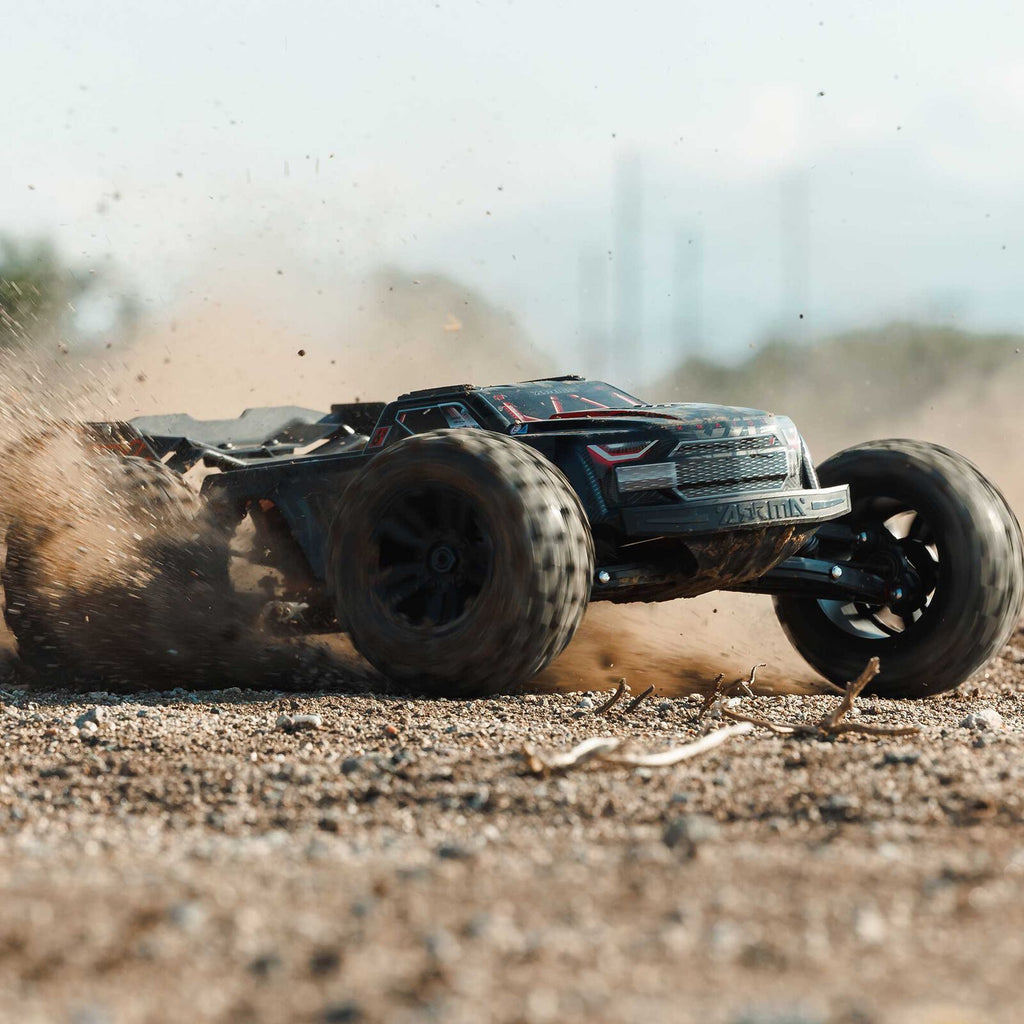 ARRMA 1/8 Kraton 6S, EXB, BLX V6 (Requires battery & charger): Black (ARA8708V6T1)