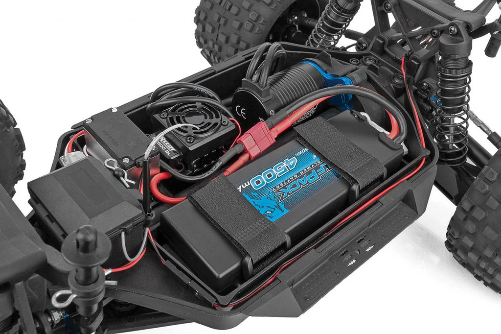 Associated RIVAL MT10 1/10 Scale RTR Electric Brushless 4WD Monster Truck V2, Red Team (ASC20518)