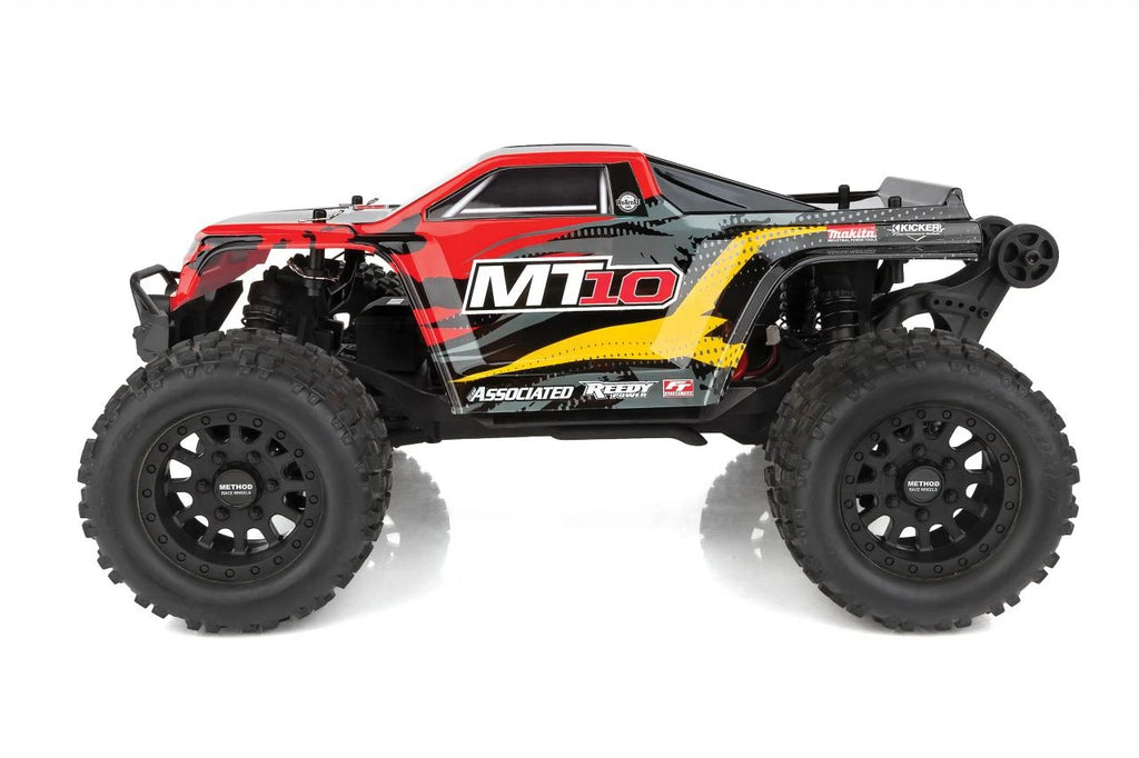 Associated RIVAL MT10 1/10 Scale RTR Electric Brushless 4WD Monster Truck V2, Red Team (ASC20518)