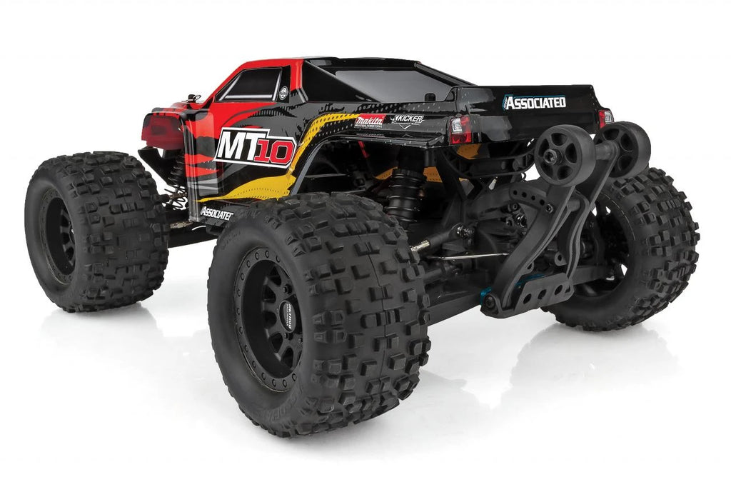 Associated RIVAL MT10 1/10 Scale RTR Electric Brushless 4WD Monster Truck V2, Red Team (ASC20518)