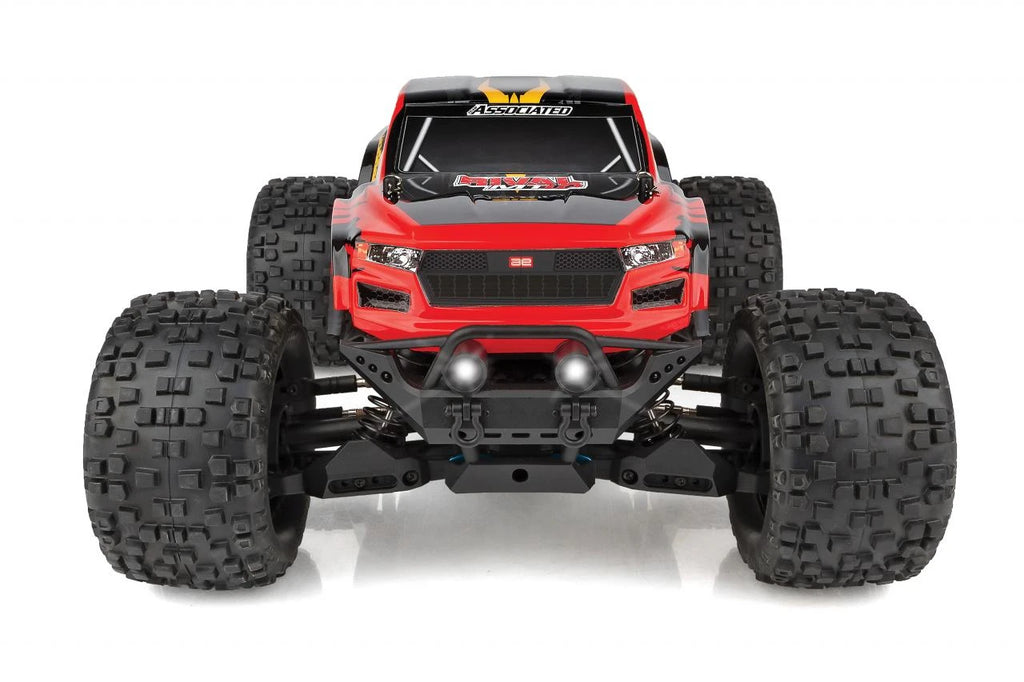 Associated RIVAL MT10 1/10 Scale RTR Electric Brushless 4WD Monster Truck V2, Red Team (ASC20518)