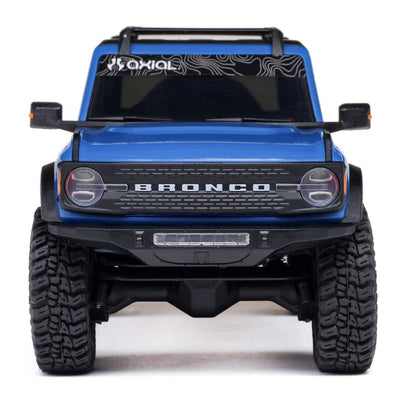 1/30 SCX30 Ford Bronco 4X4 RTR Brushed Rock Crawler (Battery & Charger Included), Blue