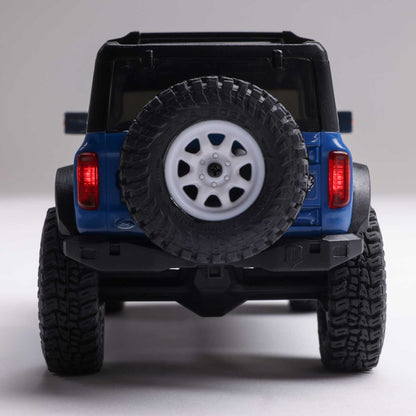 1/30 SCX30 Ford Bronco 4X4 RTR Brushed Rock Crawler (Battery & Charger Included), Blue