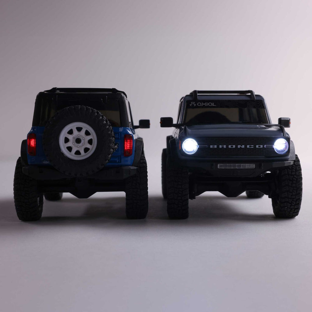 1/30 SCX30 Ford Bronco 4X4 RTR Brushed Rock Crawler (Battery & Charger Included), Blue