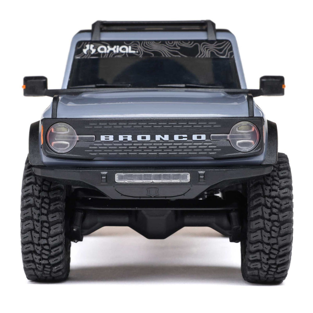 1/30 SCX30 Ford Bronco 4X4 RTR Brushed Rock Crawler (Battery & Charger Included), Gray