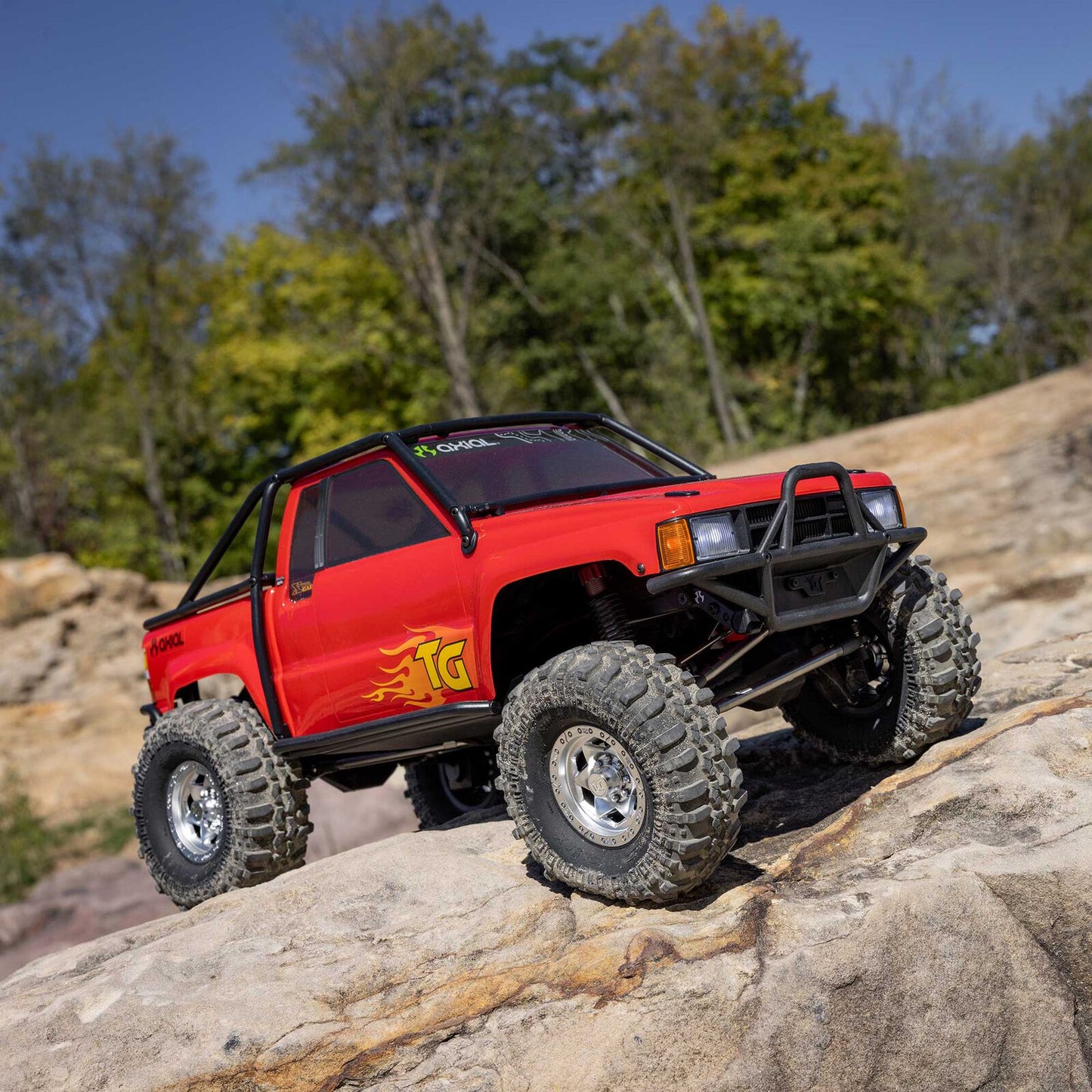 1/10 SCX10 III 1987 Toyota SR5 4X4 RTR Rock Crawler Red