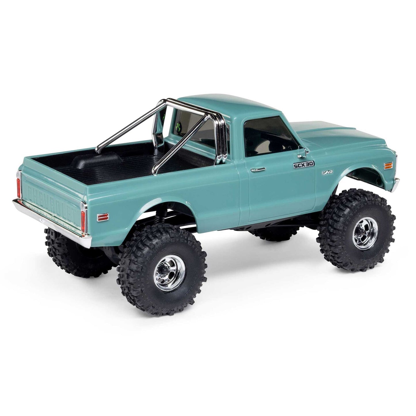 1/30 SCX30 Chevrolet K10 4X4 RTR Rock Crawler (Battery & Charger Included), Green