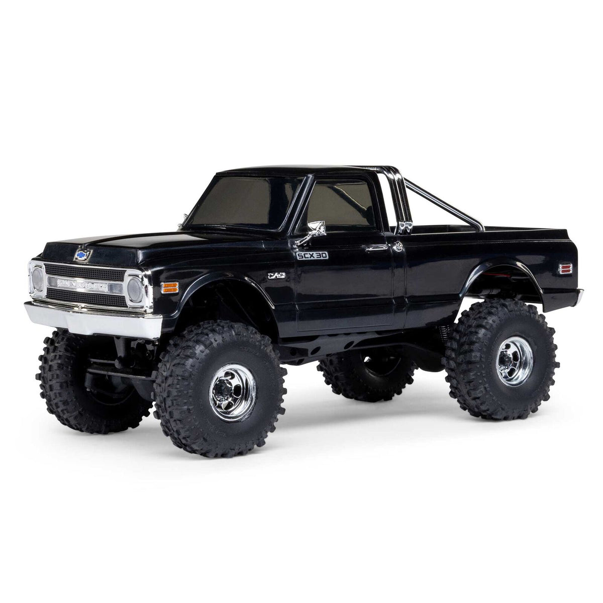 1/30 SCX30 Chevrolet K10 4X4 RTR Rock Crawler (Battery & Charger Included), Black