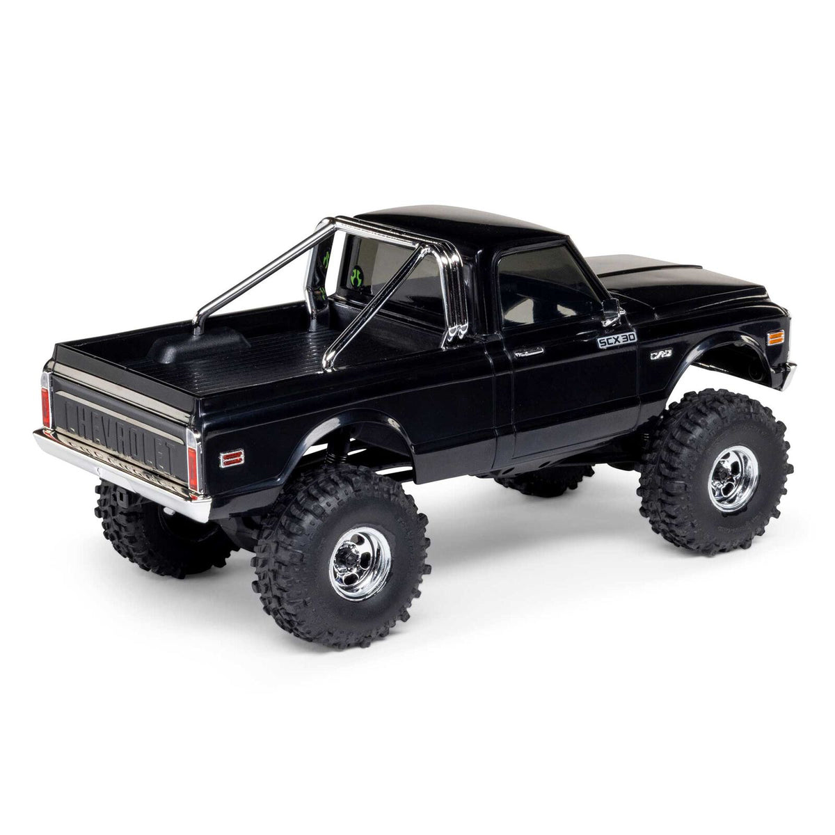 1/30 SCX30 Chevrolet K10 4X4 RTR Rock Crawler (Battery & Charger Included), Black